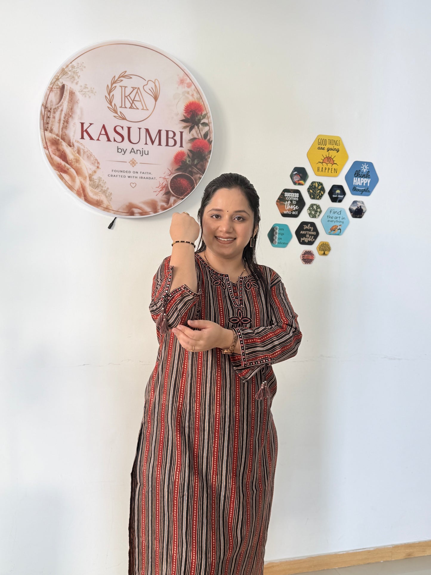 Kasumbi Stripe kurti