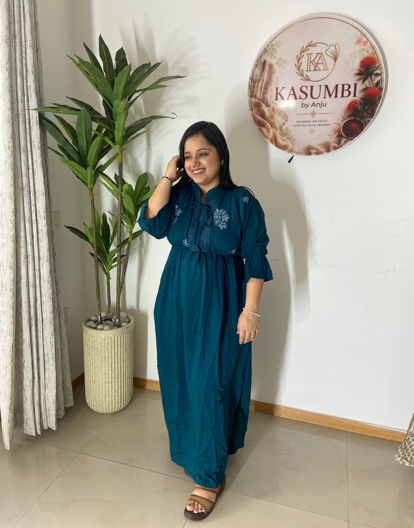 Kasumbi long kurti