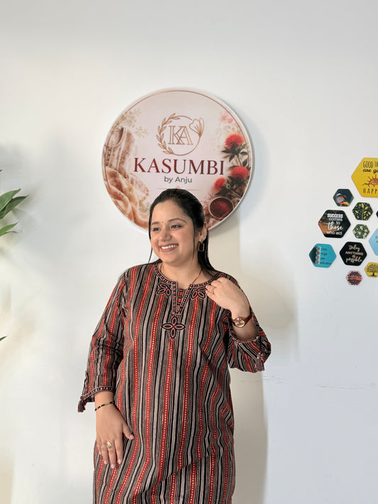 Kasumbi Stripe kurti