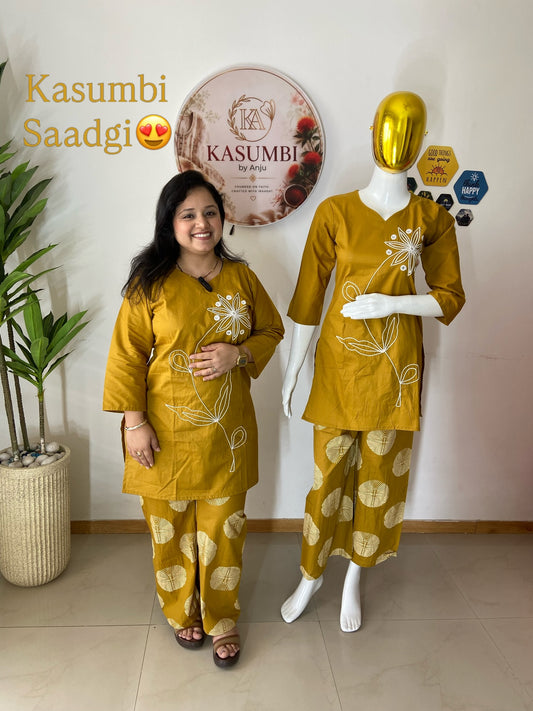 Kasumbi Yellow Co-ord Set