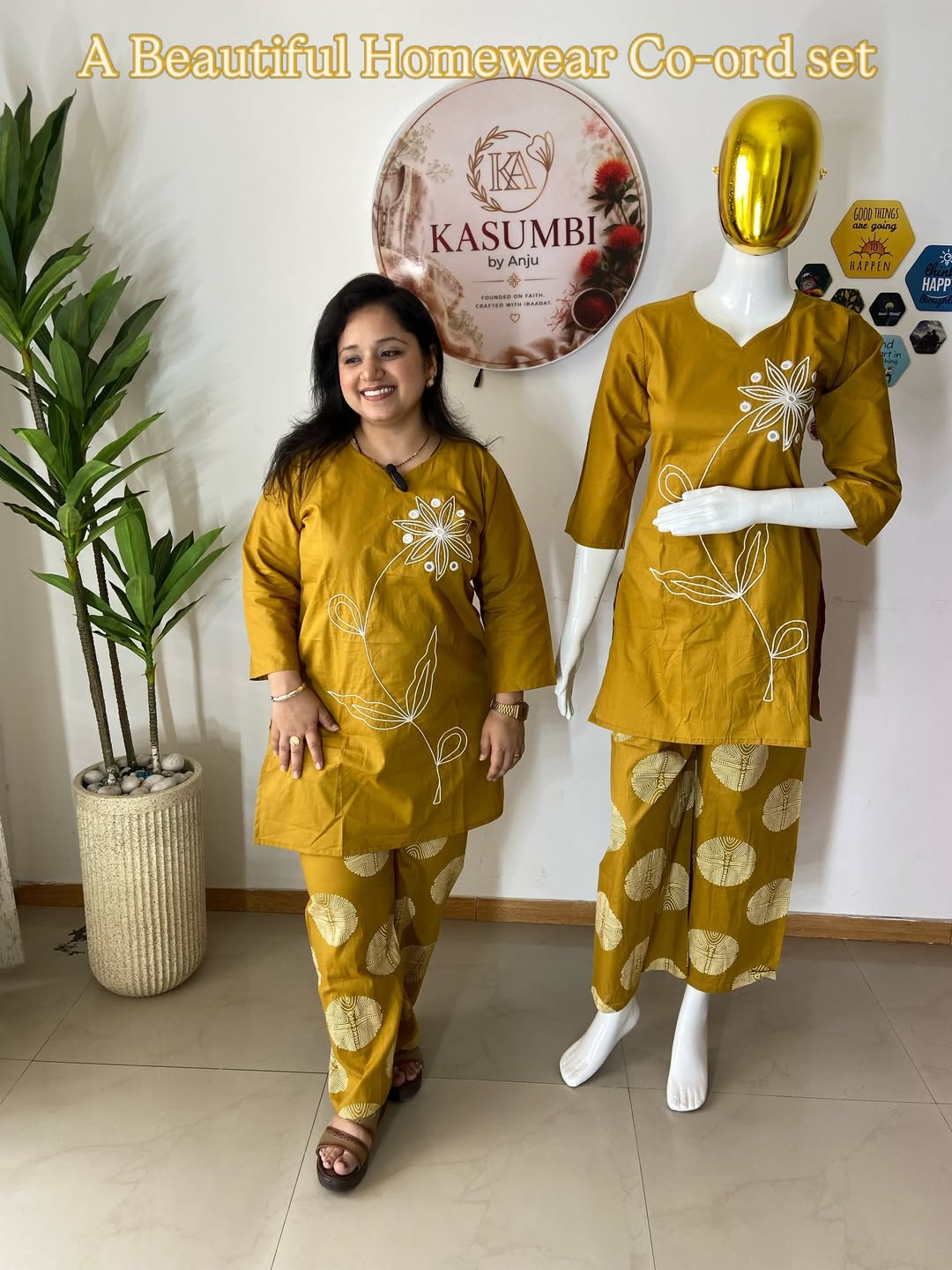 Kasumbi Yellow Co-ord Set