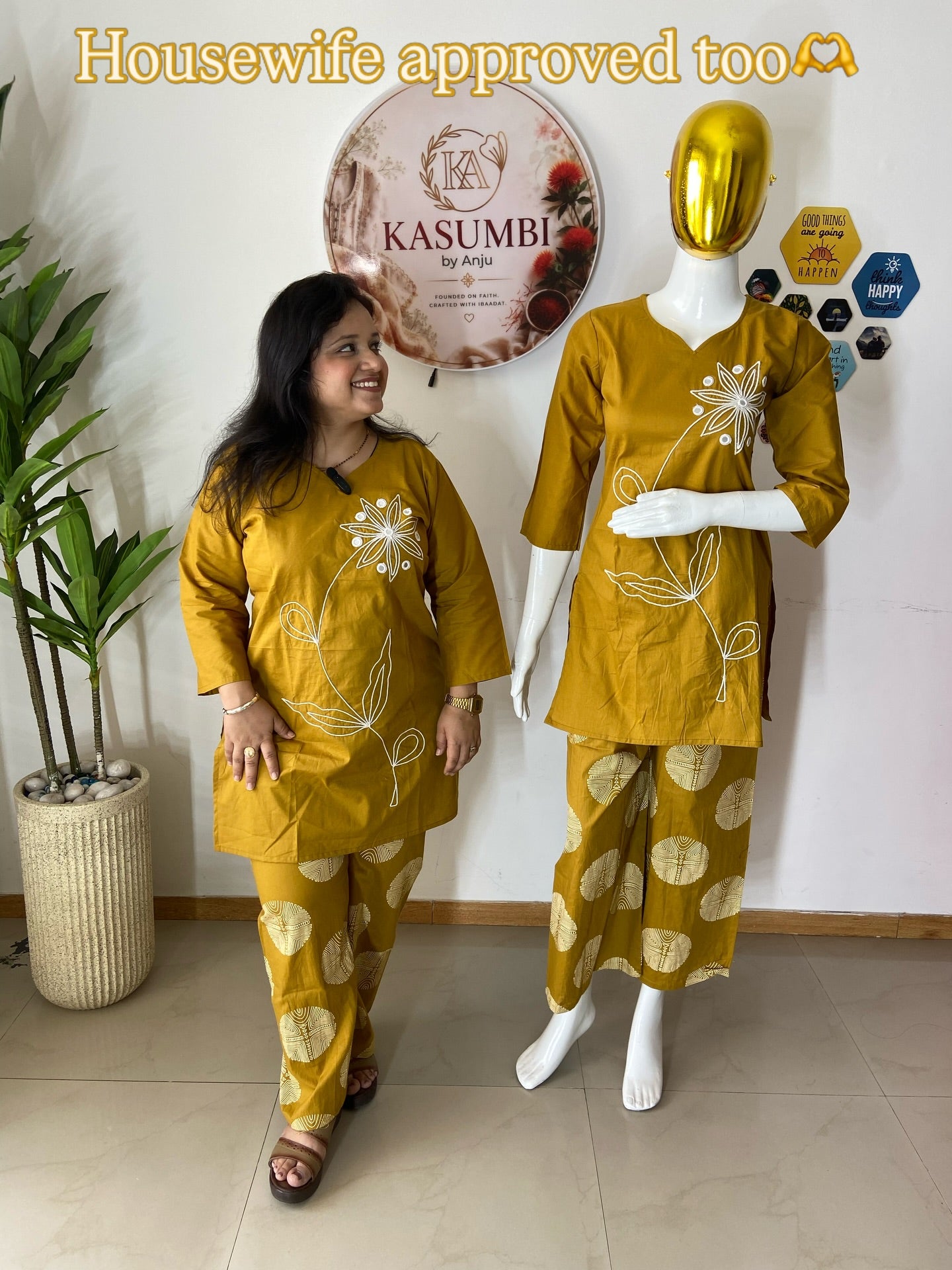 Kasumbi Yellow Co-ord Set
